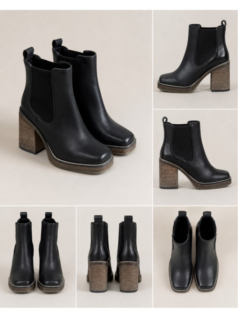 Women's Diba True Black Heeled Boots Size 7 Summer Sale